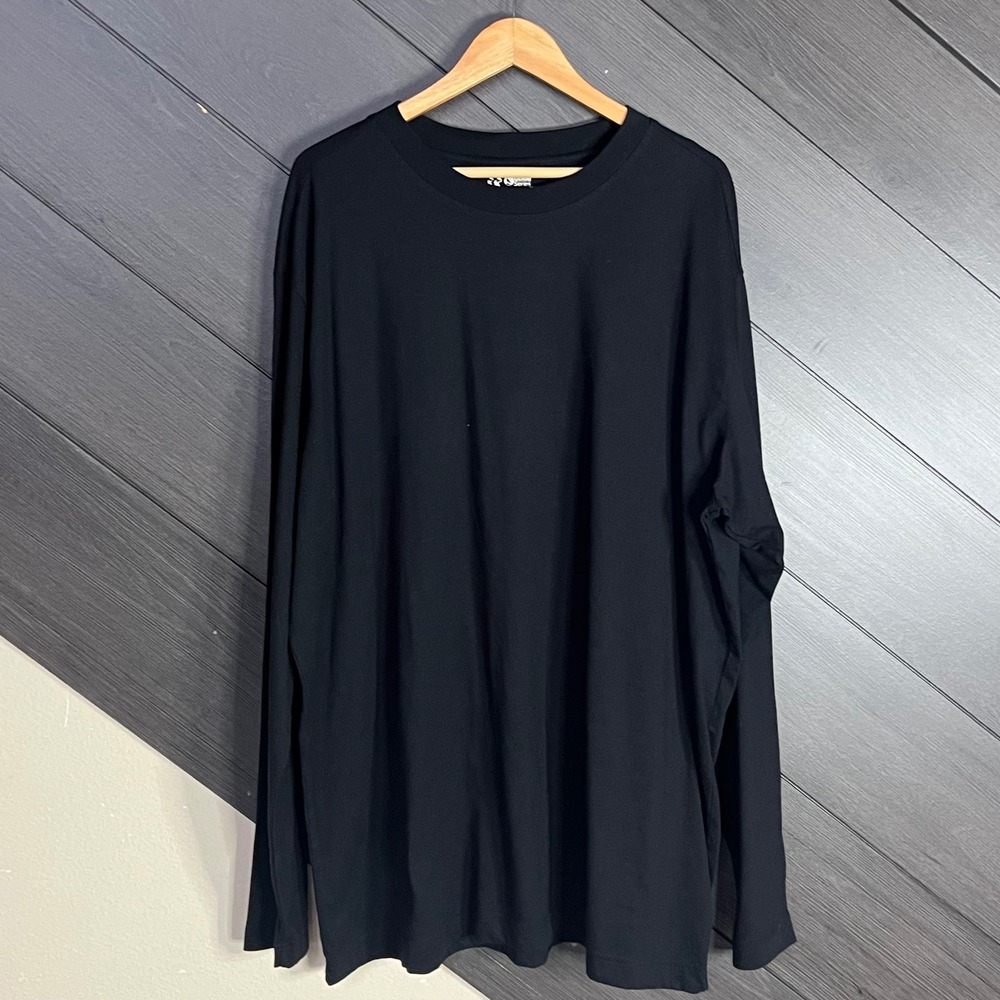 Guide Series Men's 2XLT‎ Black Long Sleeve Performance Tee Cotton Blend